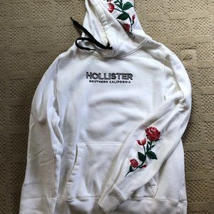 Hollister Embroidered Roses Hoodie
